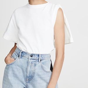 Alexander Wang Draped Short Sleeve Tee